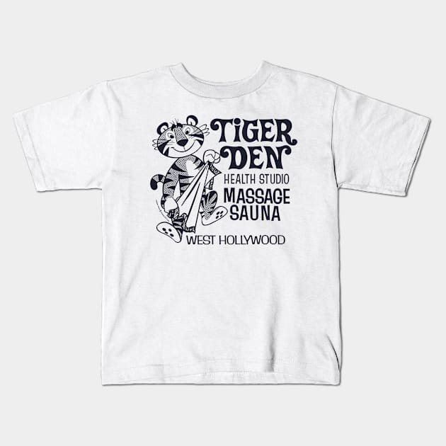 Tiger Den Massage Parlor Vintage Los Angeles Kids T-Shirt by StudioPM71